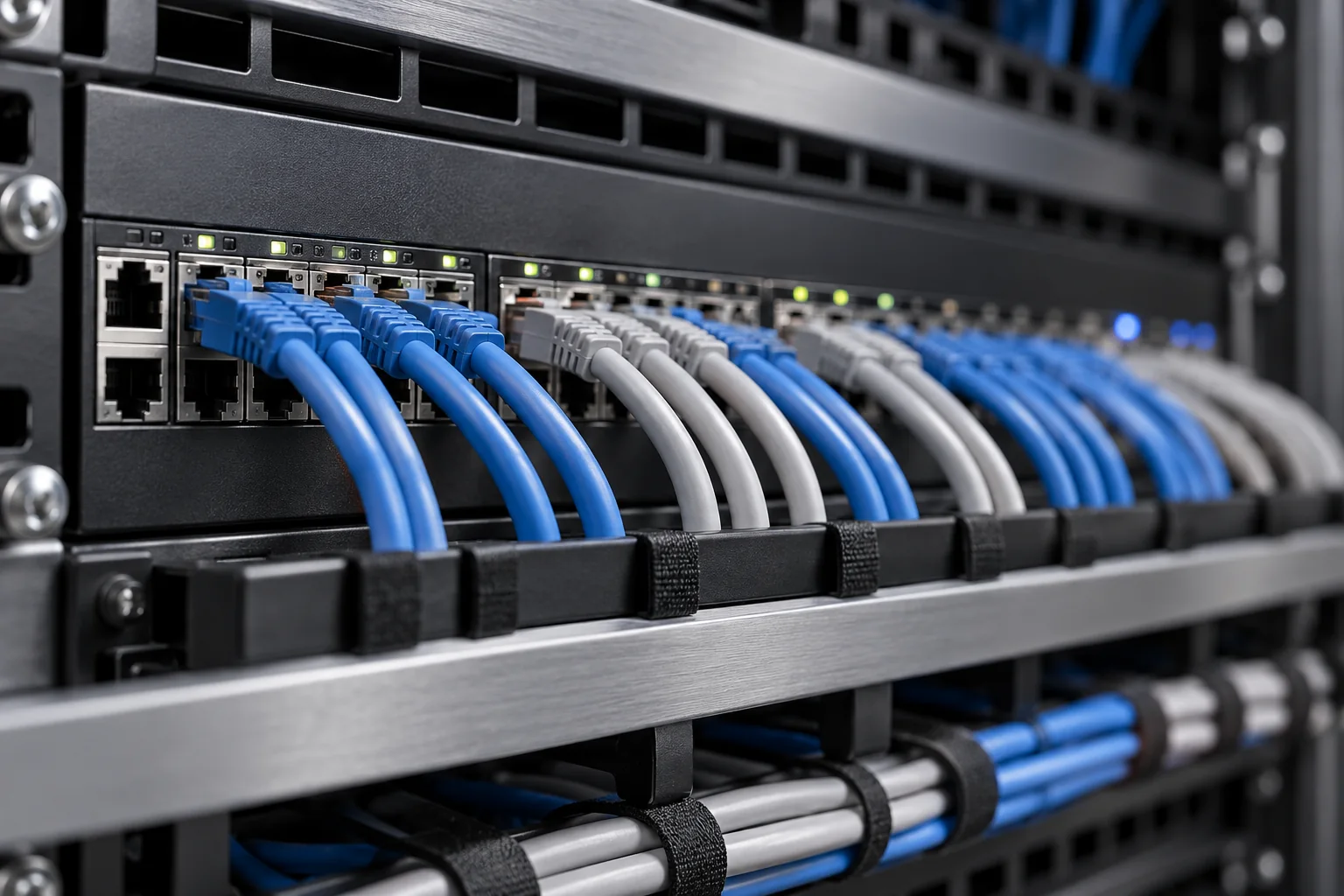 Detalle de conexiones de red e infraestructura tecnológica
